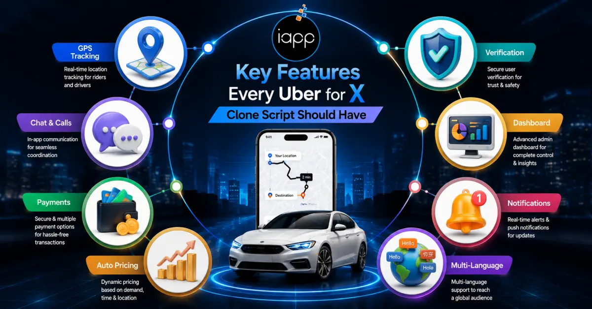 Key Features Every Uber for X Clone Script Should Have