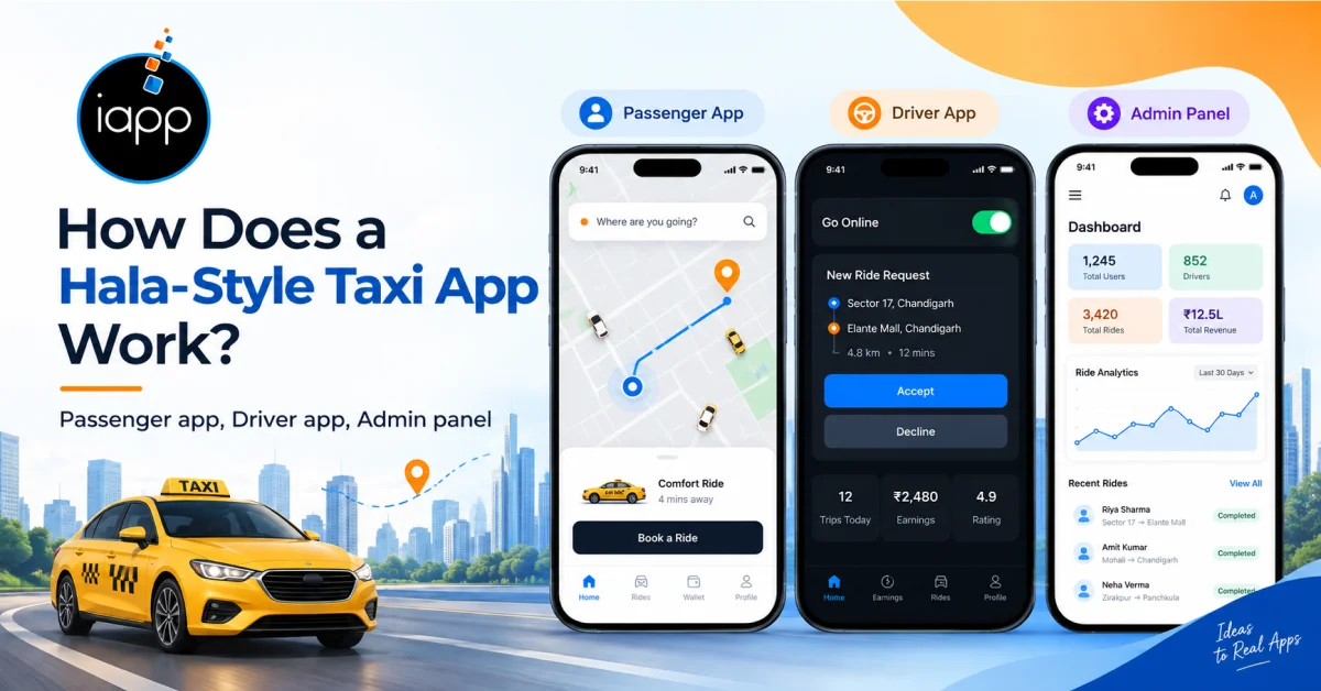 How Does a Hala-Style Taxi App Work_